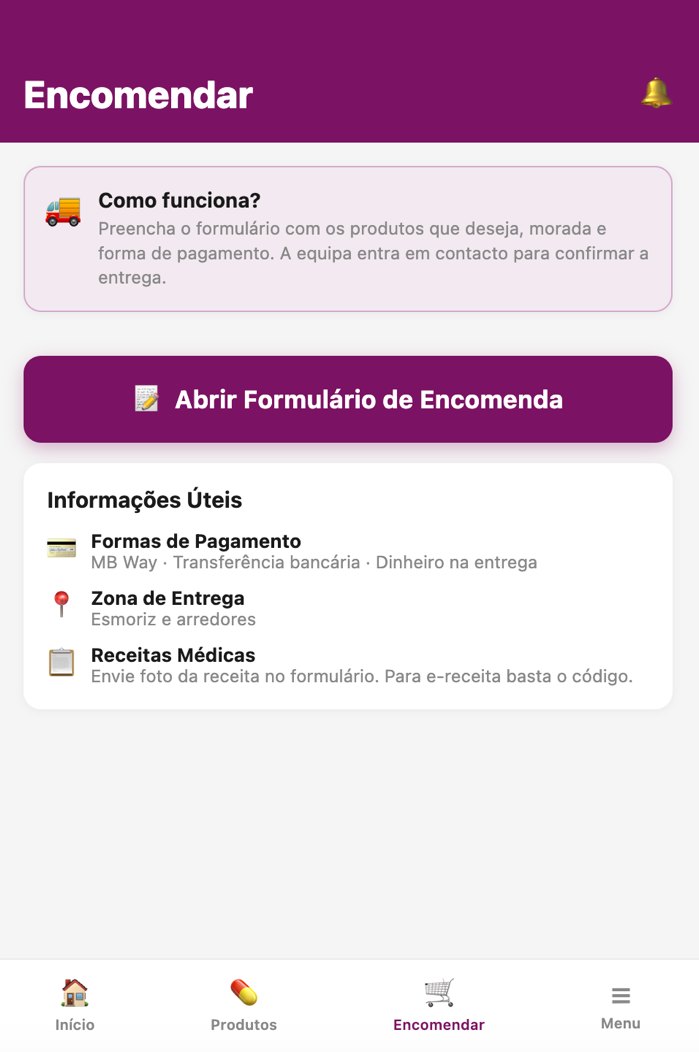 Pharmacy app order screen